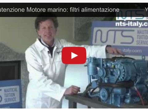 manutenzione motore marino filtri alimentaione